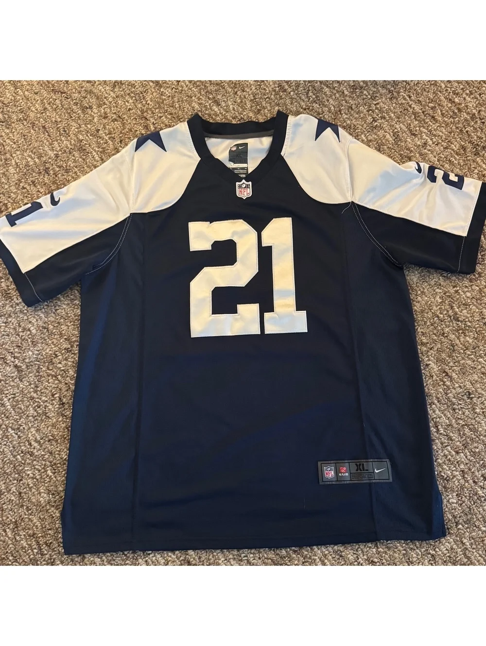 Ezekiel Elliot Dallas Cowboys Nike On Field Jersey Navy Men’s Size XL